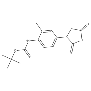 tert-butyl N-[4-(2,5-dioxooxolan-3-yl)-2-methylphenyl]carbamate Structure