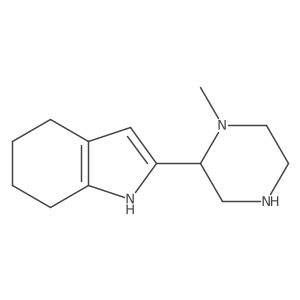 2-(1-methylpiperazin-2-yl)-4,5,6,7-tetrahydro-1H-indole结构式