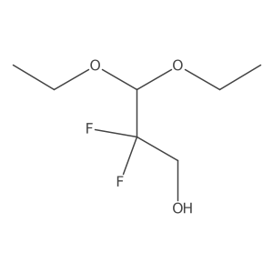 3,3-Diethoxy-2,2-difluoropropan-1-ol Structure