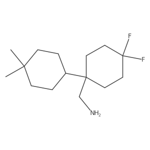 [1-(4,4-Dimethylcyclohexyl)-4,4-difluorocyclohexyl]methanamine Structure