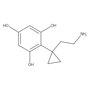 2-[1-(2-Aminoethyl)cyclopropyl]benzene-1,3,5-triol Structure
