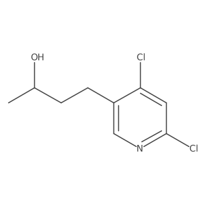 4-(4,6-Dichloropyridin-3-yl)butan-2-ol结构式