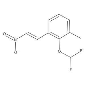 2-(Difluoromethoxy)-1-methyl-3-(2-nitroethenyl)benzene结构式