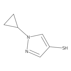 1-cyclopropyl-1H-pyrazole-4-thiol Structure