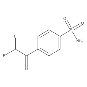 4-(2,2-Difluoroacetyl)benzene-1-sulfonamide Structure