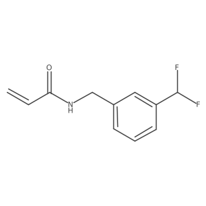 N-[[3-(Difluoromethyl)phenyl]methyl]prop-2-enamide Structure