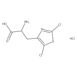 2-Amino-3-(dichloro-1,3-thiazol-4-yl)propanoic acid hydrochloride结构式