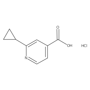2-Cyclopropylisonicotinic acid hydrochloride结构式