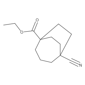Ethyl 5-cyanobicyclo[3.2.2]nonane-1-carboxylate Structure