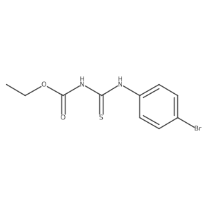 ethyl N-[(4-bromophenyl)carbamothioyl]carbamate结构式