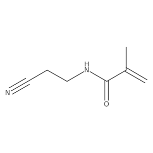 N-(2-Cyanoethyl)-2-methyl-2-propenamide结构式