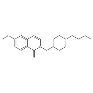 7-Methoxy-3-{[1-(2-methoxyethyl)piperidin-4-yl]methyl}-3,4-dihydroquinazolin-4-one Structure