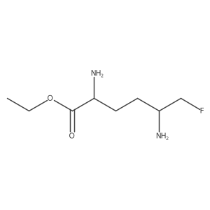 Ethyl 2,5-diamino-6-fluorohexanoate结构式