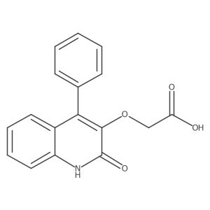 2-((4-Phenyl-3-carbostyrilyl)oxy)acetic acid结构式