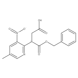 2-{[(Benzyloxy)carbonyl](5-methyl-3-nitropyridin-2-yl)amino}acetic acid Structure
