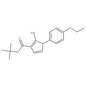 tert-butyl 5-amino-1-(4-ethoxyphenyl)-1H-pyrazole-4-carboxylate结构式
