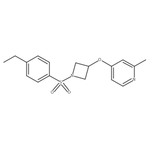 4-{[1-(4-Ethylbenzenesulfonyl)azetidin-3-yl]oxy}-2-methylpyridine结构式