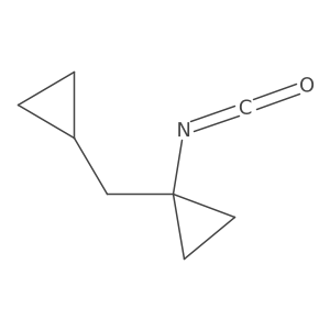 1-(Cyclopropylmethyl)-1-isocyanatocyclopropane结构式