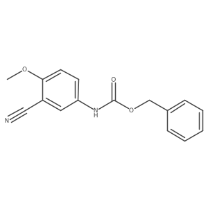 benzyl N-(3-cyano-4-methoxyphenyl)carbamate结构式