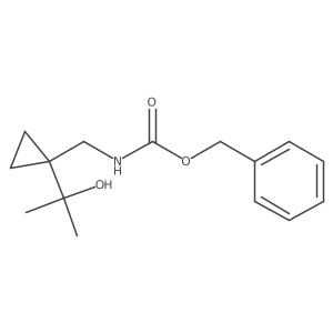 benzyl N-{[1-(2-hydroxypropan-2-yl)cyclopropyl]methyl}carbamate Structure