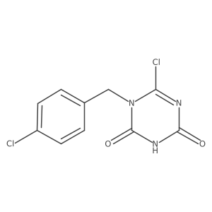 6-Chloro-1-(4-chlorobenzyl)-1,3,5-triazine-2,4(1H,3H)-dione Structure
