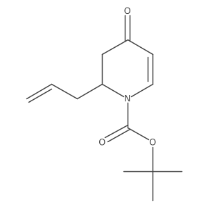 Tert-butyl 4-oxo-2-prop-2-enyl-2,3-dihydropyridine-1-carboxylate结构式