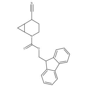 (9H-fluoren-9-yl)methyl 5-cyano-2-azabicyclo[4.1.0]heptane-2-carboxylate Structure