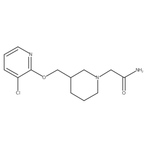 2-(3-{[(3-Chloropyridin-2-yl)oxy]methyl}piperidin-1-yl)acetamide Structure