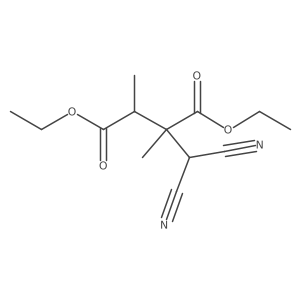 Diethyl 2-(dicyanomethyl)-2,3-dimethylsuccinate Structure