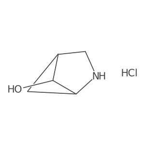 Endo-2-azabicyclo[2.1.1]hexan-5-ol;hydrochloride结构式