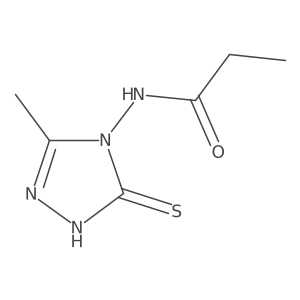 N-(1,5-Dihydro-3-methyl-5-thioxo-4H-1,2,4-triazol-4-yl)propanamide结构式