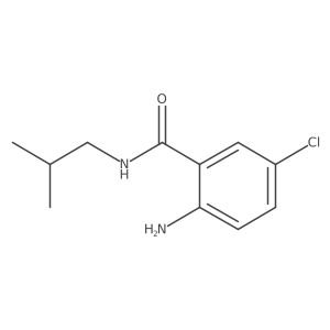 2-amino-5-chloro-N-(2-methylpropyl)benzamide结构式