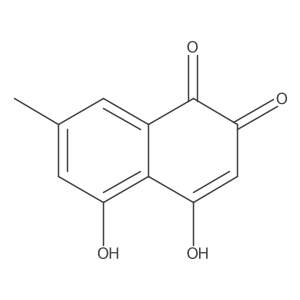 2,5-Dihydroxy-7-methyl-1,4-naphthoquinone Structure