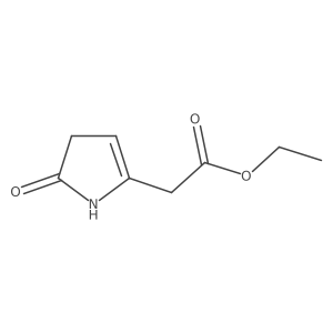 Ethyl 2-(2-oxo-1,3-dihydropyrrol-5-yl)acetate结构式