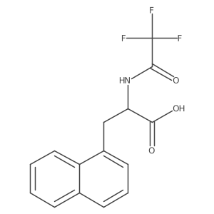 3-(Naphthalen-1-yl)-2-(2,2,2-trifluoroacetamido)propanoic acid结构式