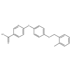 6-[4-(2-Methyl-benzyloxy)-phenoxy]-nicotinic acid结构式