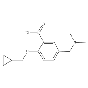 [4-(Cyclopropylmethoxy)-3-nitrobenzyl]dimethylamine结构式