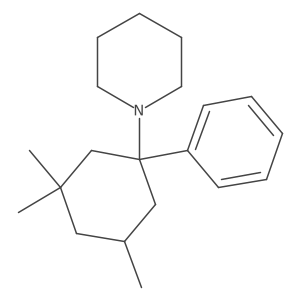 Piperidine, 1-(3,3,5-trimethyl-1-phenylcyclohexy Structure