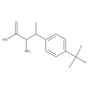 (2S,3R)-2-amino-3-[4-(trifluoromethyl)phenyl]butanoic acid Structure