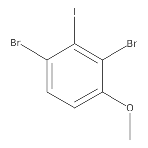 1,3-Dibromo-2-iodo-4-methoxybenzene Structure