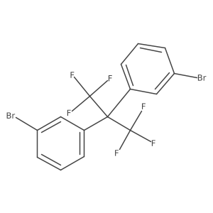 Benzene, 1,1'-[2,2,2-trifluoro-1-(trifluoromethyl)ethylidene]bis[3-bromo- Structure