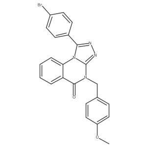 1-(4-bromophenyl)-4-(4-methoxybenzyl)[1,2,4]triazolo[4,3-a]quinazolin-5(4H)-one Structure