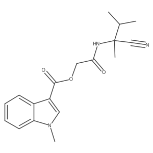 [(1-cyano-1,2-dimethylpropyl)carbamoyl]methyl 1-methyl-1H-indole-3-carboxylate结构式