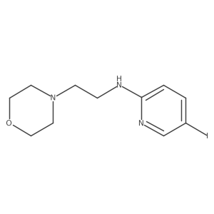 5-iodo-N-(2-morpholinoethyl)pyridin-2-amine结构式