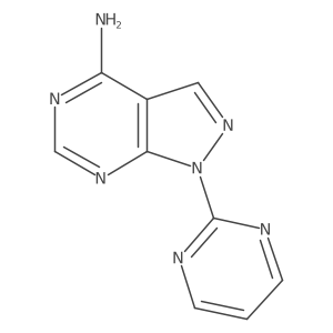 1-Pyrimidin-2-yl-1h-pyrazolo[3,4-d]pyrimidin-4-ylamine结构式