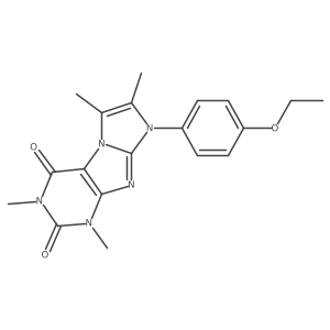 8-(4-ethoxyphenyl)-1,3,6,7-tetramethyl-1H-imidazo[2,1-f]purine-2,4(3H,8H)-dione Structure
