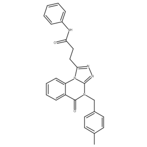 3-[4-(4-methylbenzyl)-5-oxo-4,5-dihydro[1,2,4]triazolo[4,3-a]quinazolin-1-yl]-N-phenylpropanamide Structure