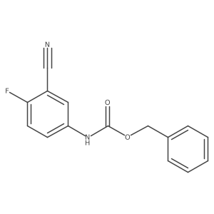 benzyl N-(3-cyano-4-fluoro-phenyl)carbamate Structure