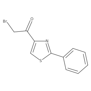 2-Bromo-1-(2-phenyl-4-thiazolyl)ethanone Structure