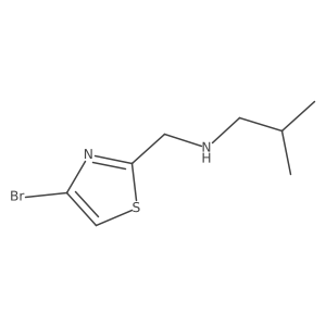N-[(4-bromo-1,3-thiazol-2-yl)methyl]-2-methylpropan-1-amine结构式